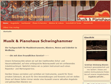 Tablet Screenshot of musikhaus-schwinghammer.de